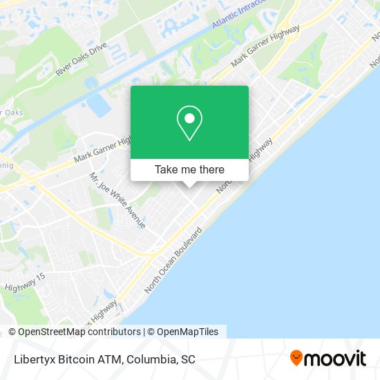 Mapa de Libertyx Bitcoin ATM