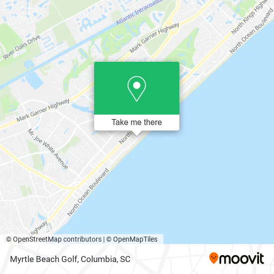 Myrtle Beach Golf map
