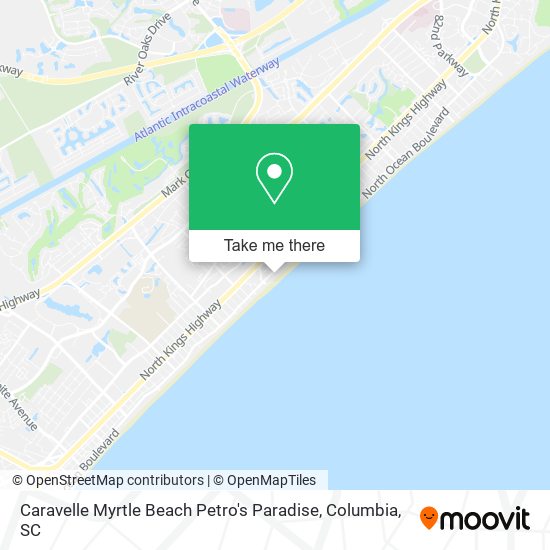 Caravelle Myrtle Beach Petro's Paradise map