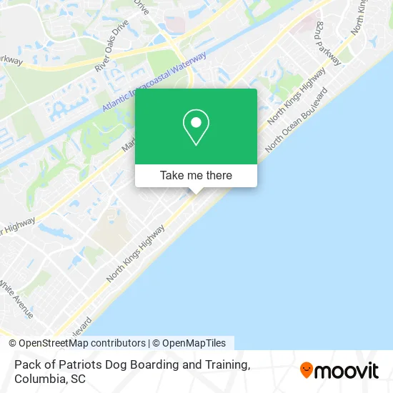 Pack of Patriots Dog Boarding and Training map