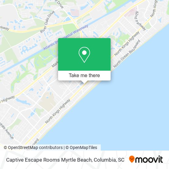 Mapa de Captive Escape Rooms Myrtle Beach