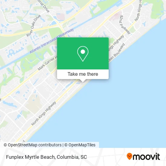 Funplex Myrtle Beach map