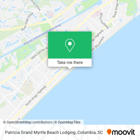 Patricia Grand Myrtle Beach Lodging map