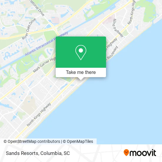Sands Resorts map