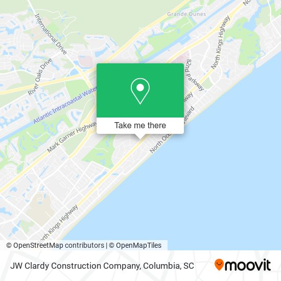 JW Clardy Construction Company map
