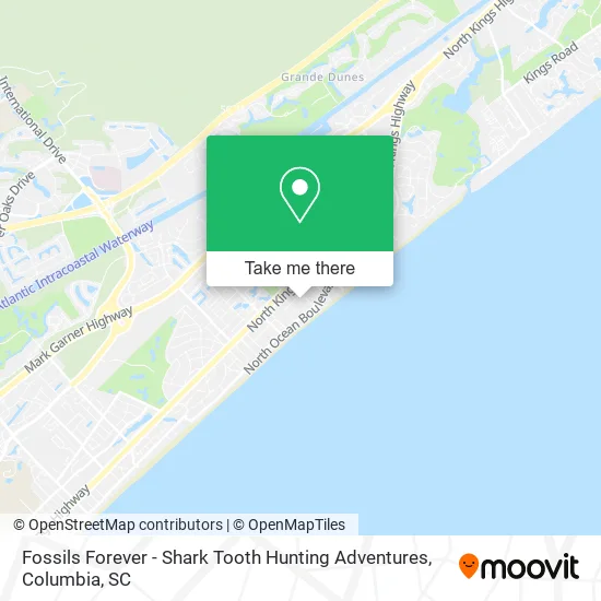 Fossils Forever - Shark Tooth Hunting Adventures map