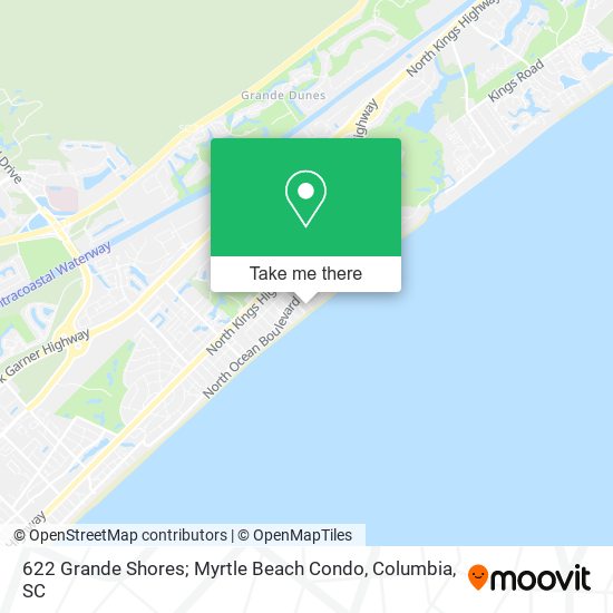 622 Grande Shores; Myrtle Beach Condo map