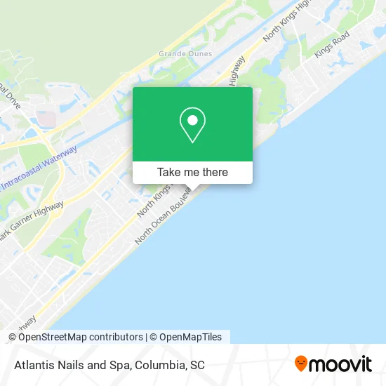 Atlantis Nails and Spa map