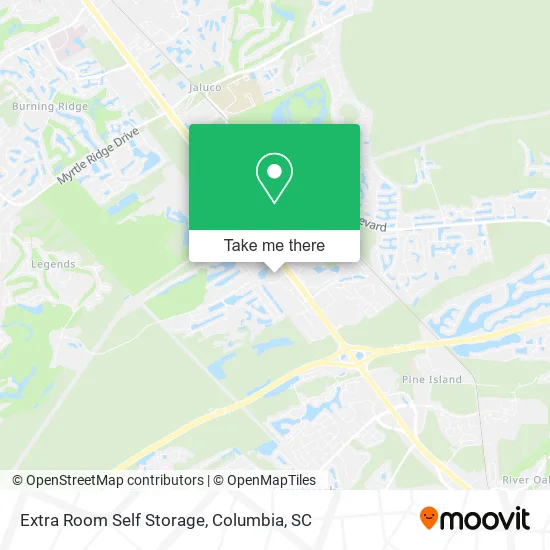 Extra Room Self Storage map