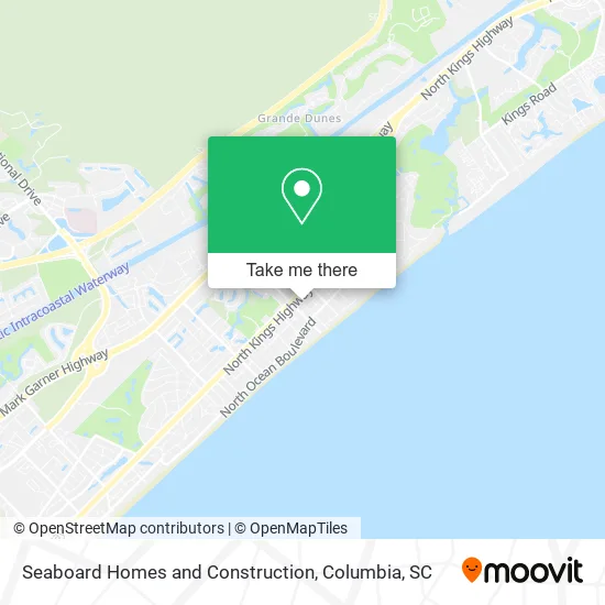 Seaboard Homes and Construction map