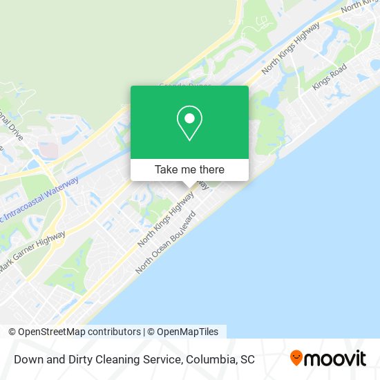 Down and Dirty Cleaning Service map