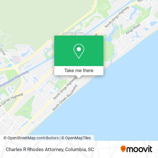 Charles R Rhodes Attorney map