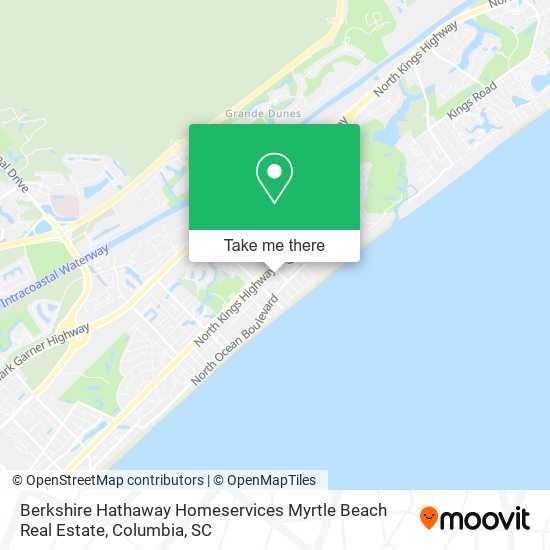 Berkshire Hathaway Homeservices Myrtle Beach Real Estate map