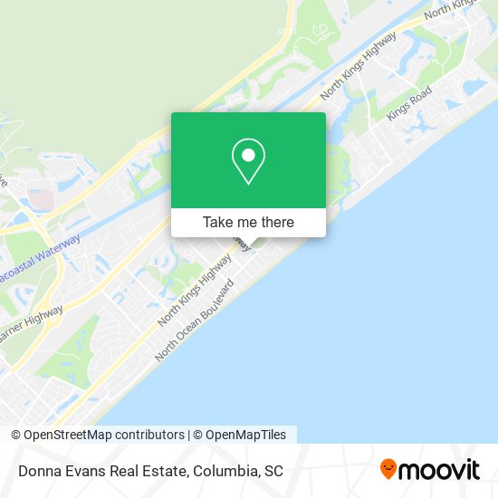 Donna Evans Real Estate map