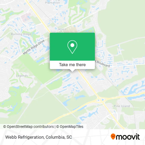 Webb Refrigeration map