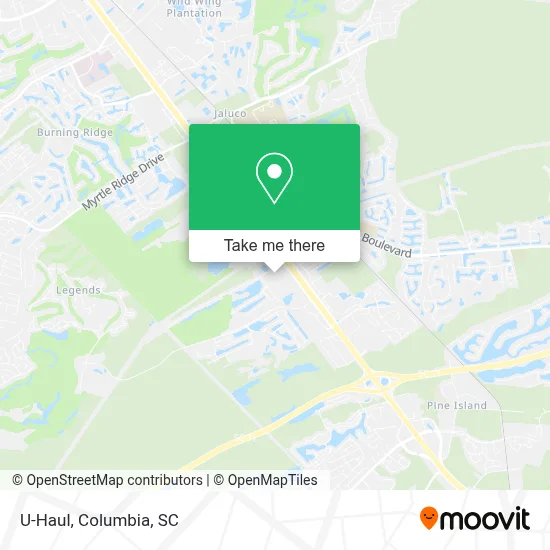 U-Haul map