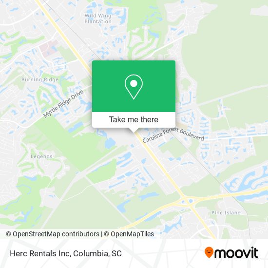 Mapa de Herc Rentals Inc
