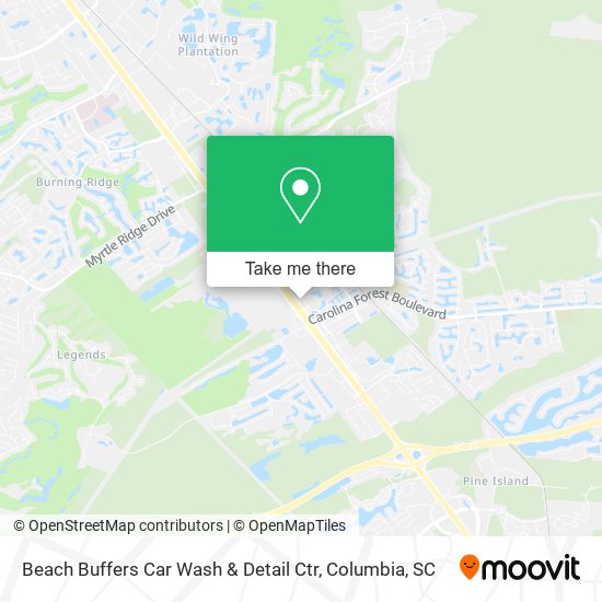 Mapa de Beach Buffers Car Wash & Detail Ctr