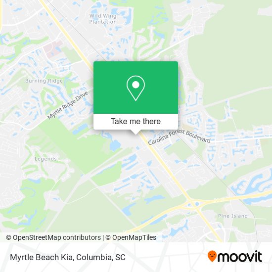 Mapa de Myrtle Beach Kia