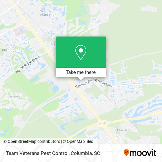Mapa de Team Veterans Pest Control
