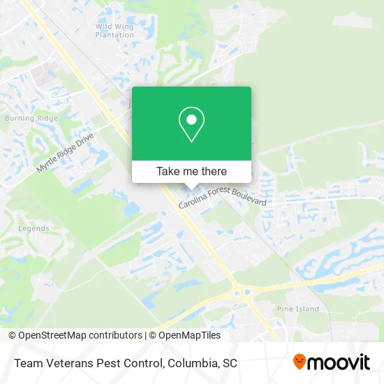 Team Veterans Pest Control map