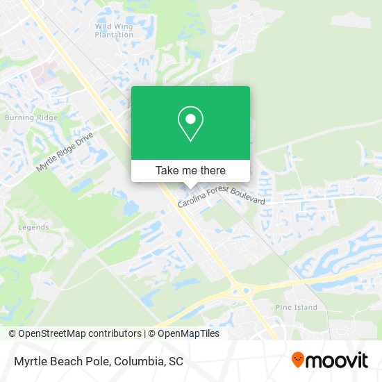 Mapa de Myrtle Beach Pole