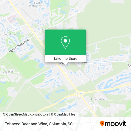 Tobacco Beer and Wine map