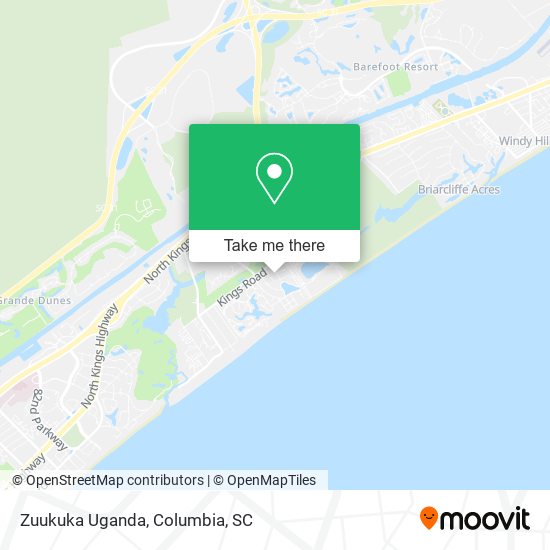 Mapa de Zuukuka Uganda
