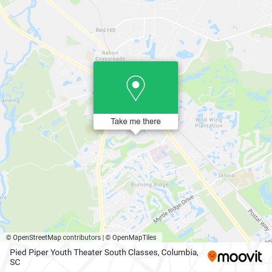 Mapa de Pied Piper Youth Theater South Classes