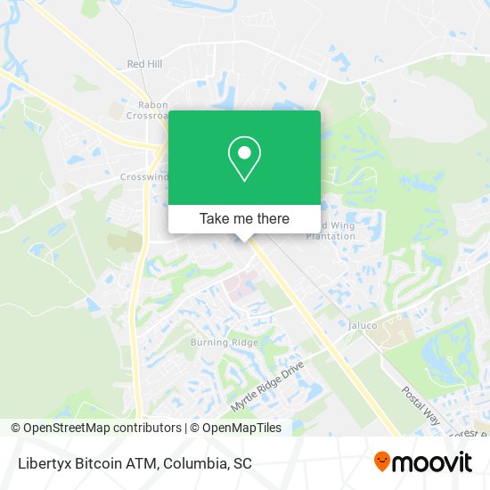 Mapa de Libertyx Bitcoin ATM