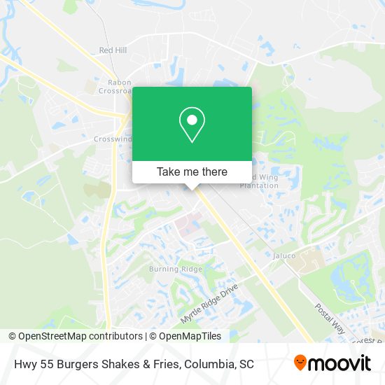 Mapa de Hwy 55 Burgers Shakes & Fries