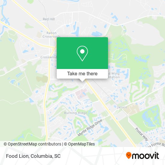 Mapa de Food Lion