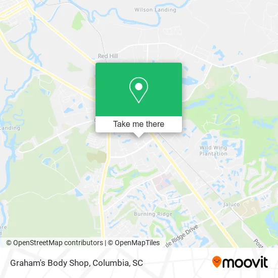 Graham's Body Shop map
