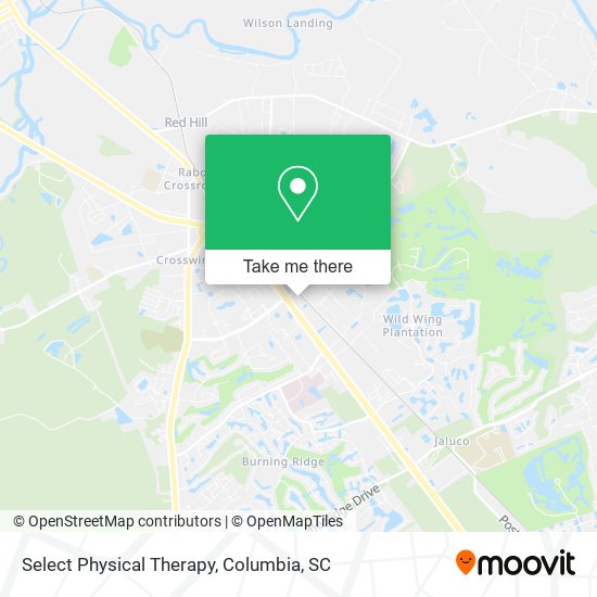 Select Physical Therapy map