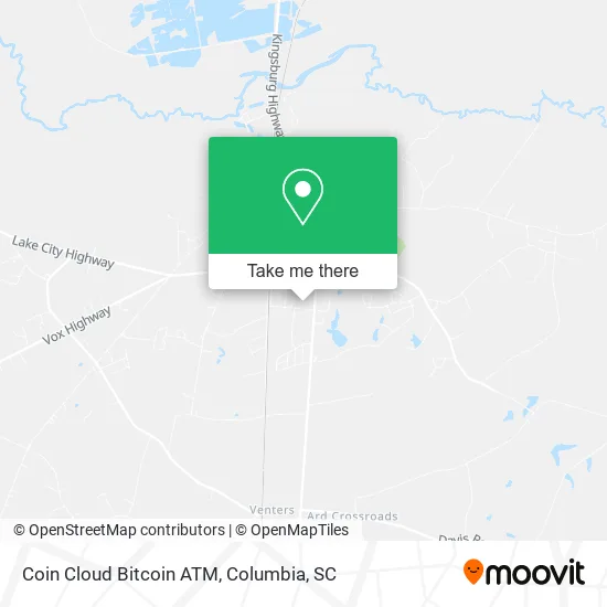 Coin Cloud Bitcoin ATM map