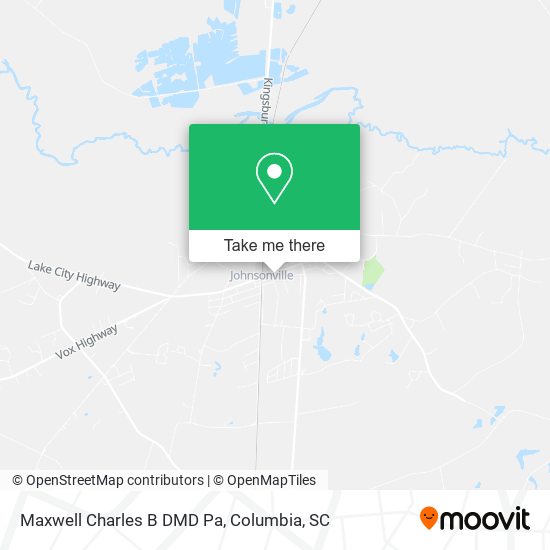 Maxwell Charles B DMD Pa map