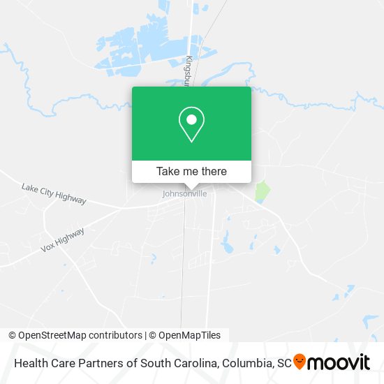 Health Care Partners of South Carolina map