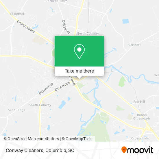 Conway Cleaners map