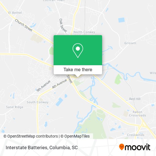 Mapa de Interstate Batteries
