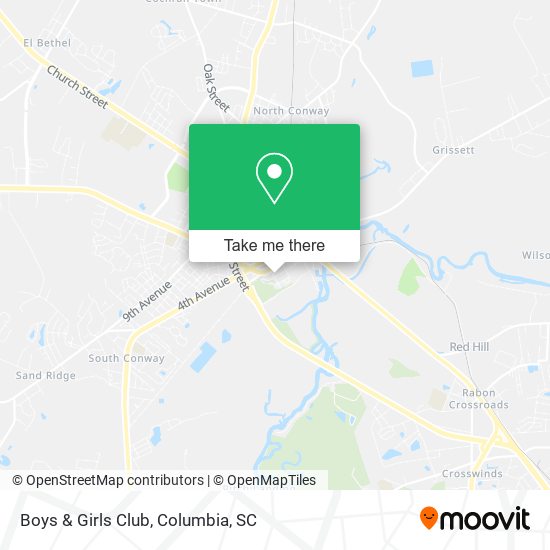 Mapa de Boys & Girls Club