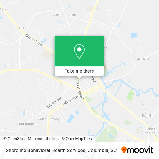 Shoreline Behavioral Health Services map