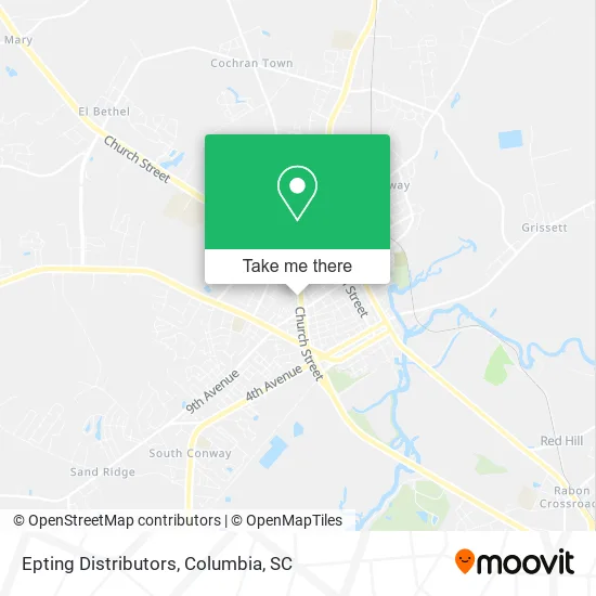 Epting Distributors map