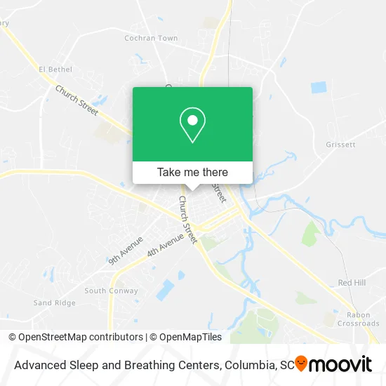 Advanced Sleep and Breathing Centers map