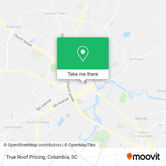 True Roof Pricing map