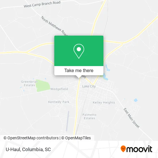 U-Haul map