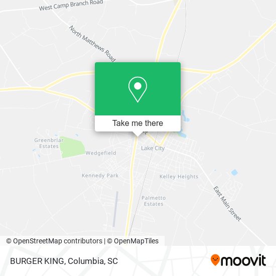 BURGER KING map