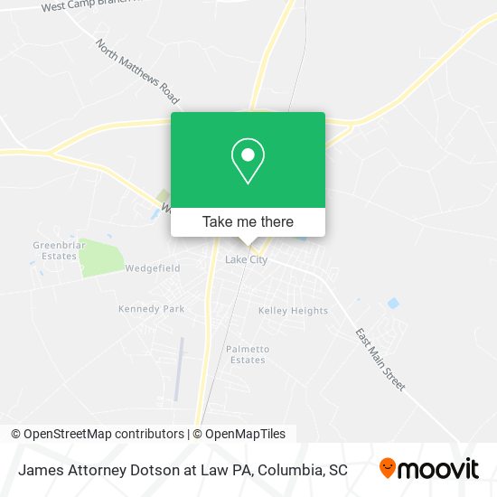 James Attorney Dotson at Law PA map