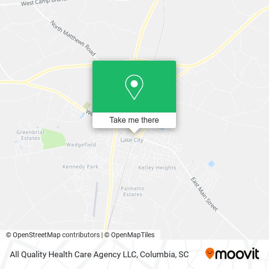 All Quality Health Care Agency LLC map