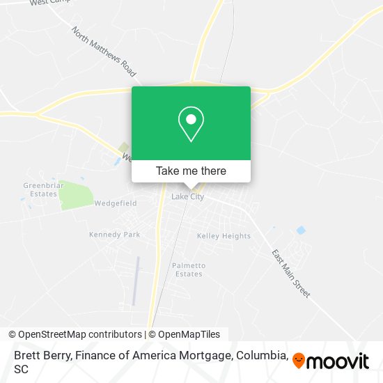 Brett Berry, Finance of America Mortgage map