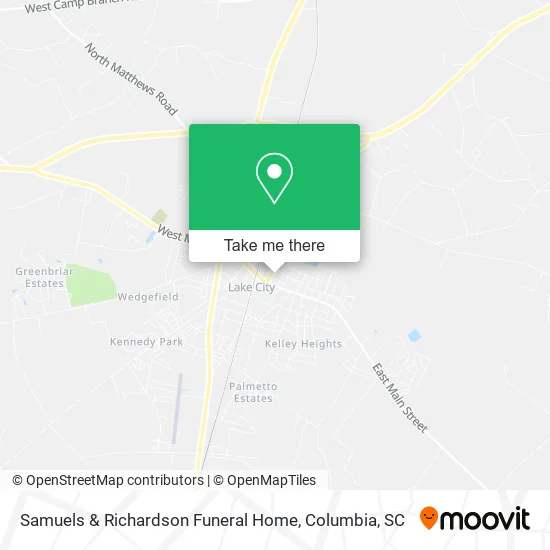 Samuels & Richardson Funeral Home map